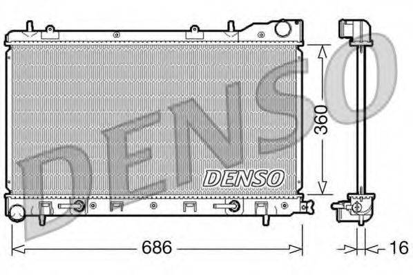 DENSO DRM36001 Радіатор, охолодження двигуна