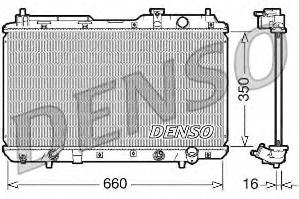 DENSO DRM40010 Радіатор, охолодження двигуна