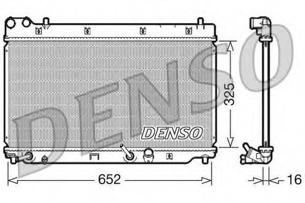 DENSO DRM40014 Радіатор, охолодження двигуна