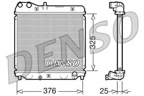 DENSO DRM40015 Радіатор, охолодження двигуна