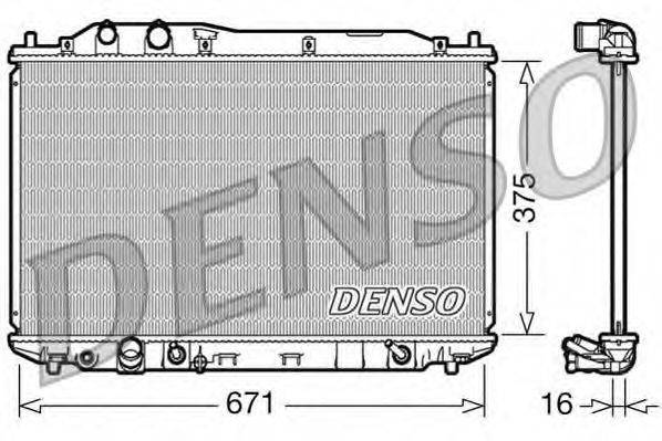DENSO DRM40018 Радіатор, охолодження двигуна