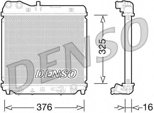 DENSO DRM40026 Радіатор, охолодження двигуна