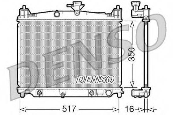 DENSO DRM44019 Радіатор, охолодження двигуна