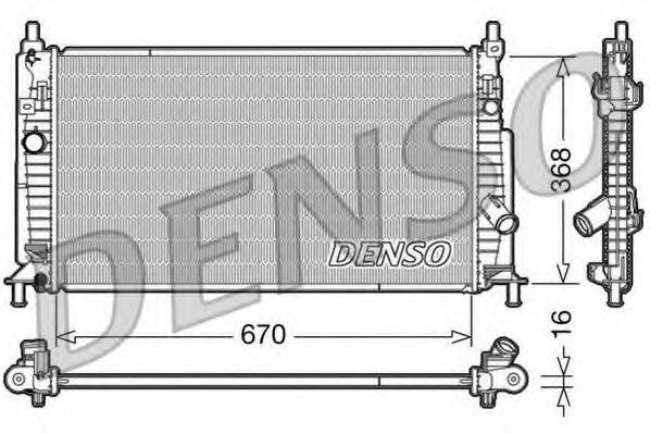 DENSO DRM44020 Радіатор, охолодження двигуна