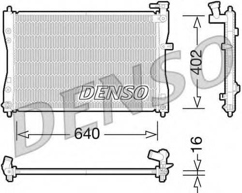 DENSO DRM45033 Радіатор, охолодження двигуна