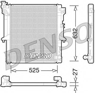 DENSO DRM45034 Радіатор, охолодження двигуна