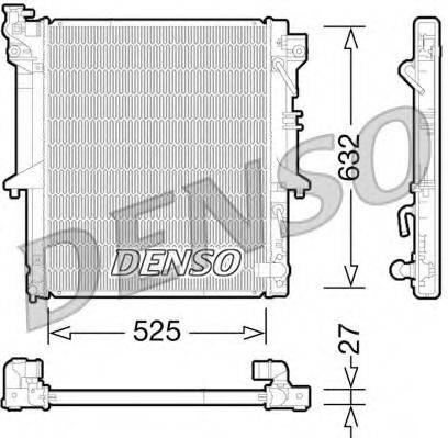 DENSO DRM45035 Радіатор, охолодження двигуна