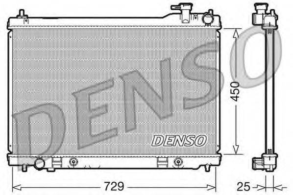 DENSO DRM46100 Радіатор, охолодження двигуна