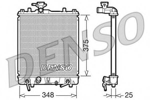 DENSO DRM47009 Радіатор, охолодження двигуна