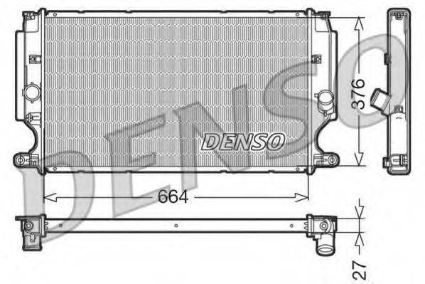 DENSO DRM50024 Радіатор, охолодження двигуна
