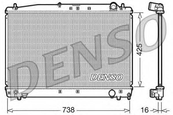 DENSO DRM50033 Радіатор, охолодження двигуна