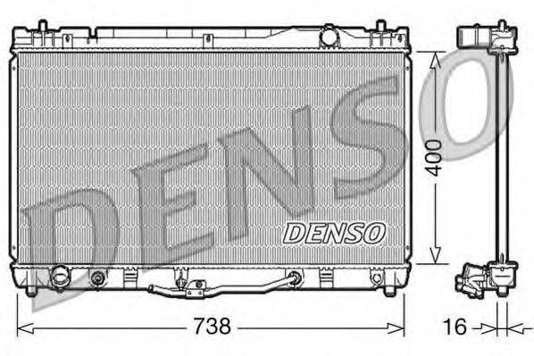 DENSO DRM50043 Радіатор, охолодження двигуна