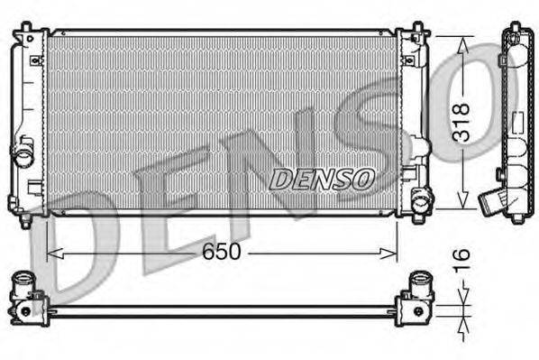 DENSO DRM50044 Радіатор, охолодження двигуна