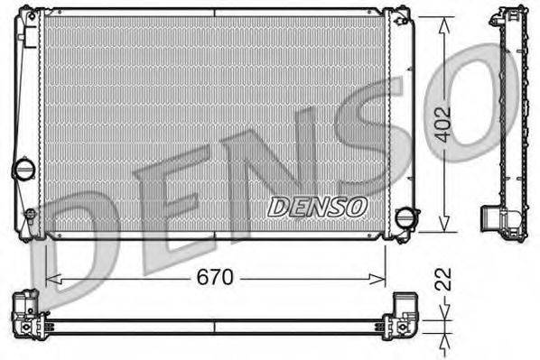 DENSO DRM50053 Радіатор, охолодження двигуна