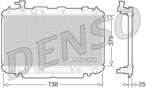 DENSO DRM50064 Радіатор, охолодження двигуна