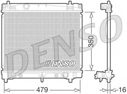 DENSO DRM50070 Радіатор, охолодження двигуна
