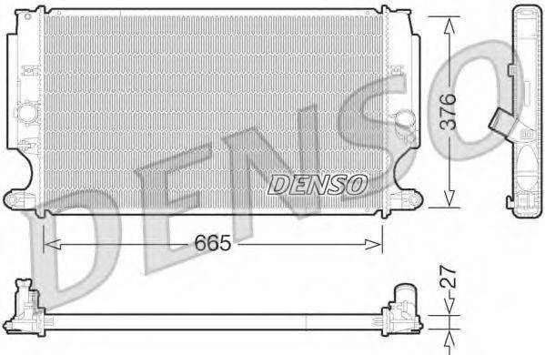 DENSO DRM50072 Радіатор, охолодження двигуна