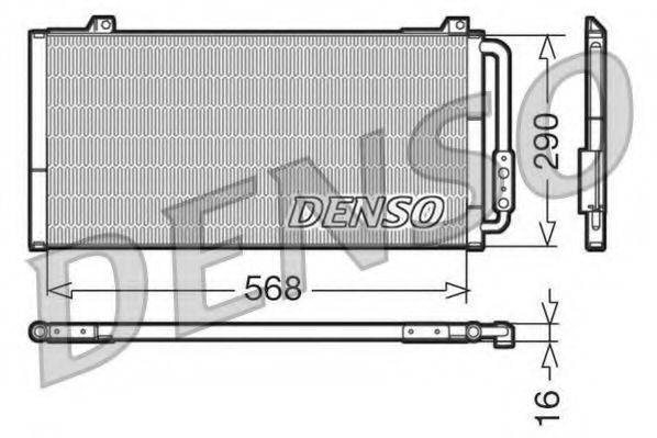 DENSO DCN24001 Конденсатор, кондиціонер