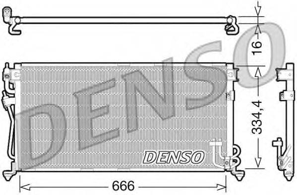 DENSO DCN45002 Конденсатор, кондиціонер