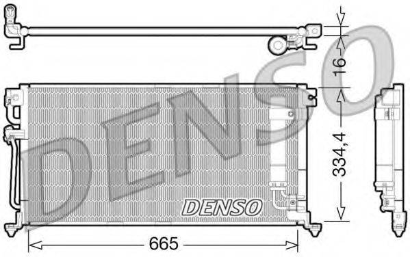 DENSO DCN45003 Конденсатор, кондиціонер