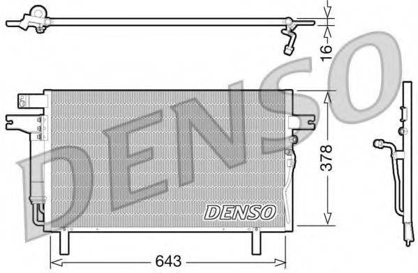 DENSO DCN46016 Конденсатор, кондиціонер