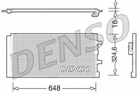 DENSO DCN02024 Конденсатор, кондиціонер