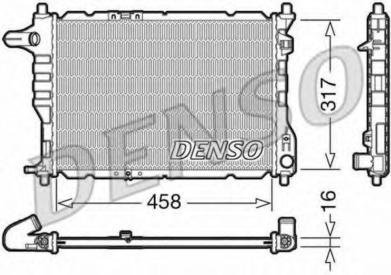 DENSO DRM08005 Радіатор, охолодження двигуна