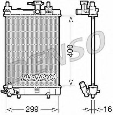 DENSO DRM35003 Радіатор, охолодження двигуна