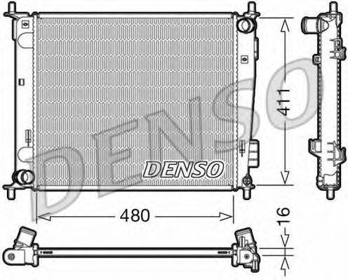 DENSO DRM43003 Радіатор, охолодження двигуна