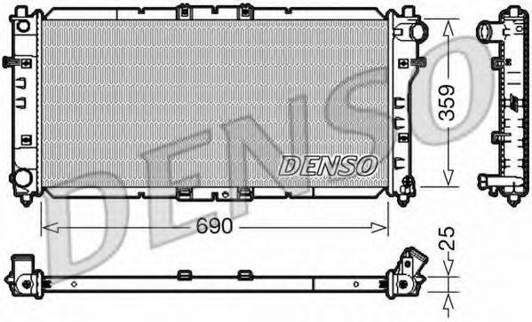 DENSO DRM44030 Радіатор, охолодження двигуна