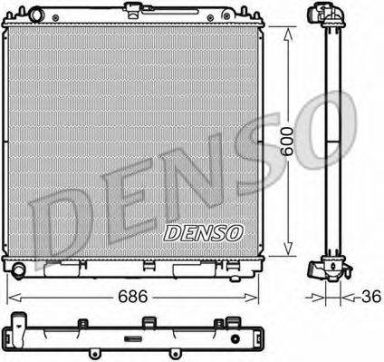 DENSO DRM46041 Радіатор, охолодження двигуна
