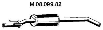 OPEL 5852088 Середній глушник вихлопних газів
