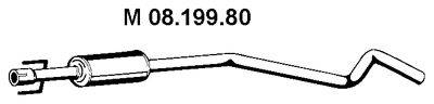 OPEL 5852066 Середній глушник вихлопних газів