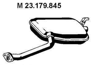 MERCEDES-BENZ 2014900215 Середній глушник вихлопних газів