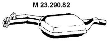 MERCEDES-BENZ 1244919701 Середній глушник вихлопних газів