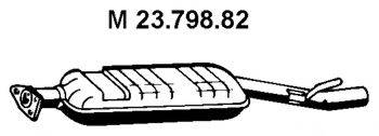 MERCEDES-BENZ 2024902721 Середній глушник вихлопних газів