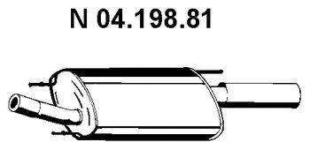 EBERSPACHER 0419881 Глушник вихлопних газів кінцевий