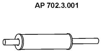 VAG 1H0253209G Середній глушник вихлопних газів