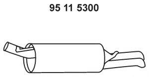 BOSAL 105-133 Глушник вихлопних газів кінцевий