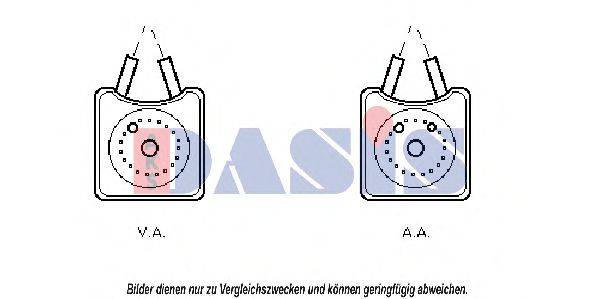 AKS DASIS VW3147 масляний радіатор, моторне масло
