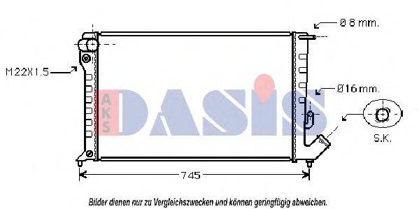 AKS DASIS 9002152 Радіатор, охолодження двигуна