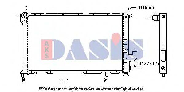 AKS DASIS FT2130 Радіатор, охолодження двигуна