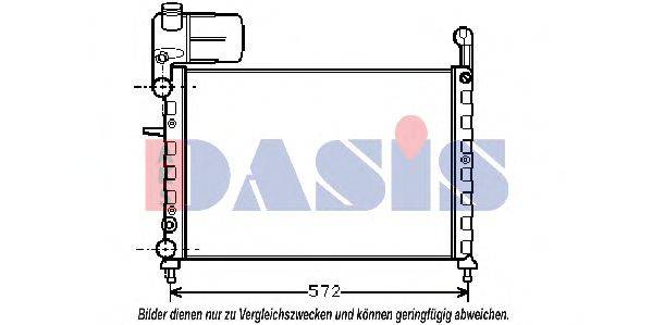 AKS DASIS 080590N Радіатор, охолодження двигуна