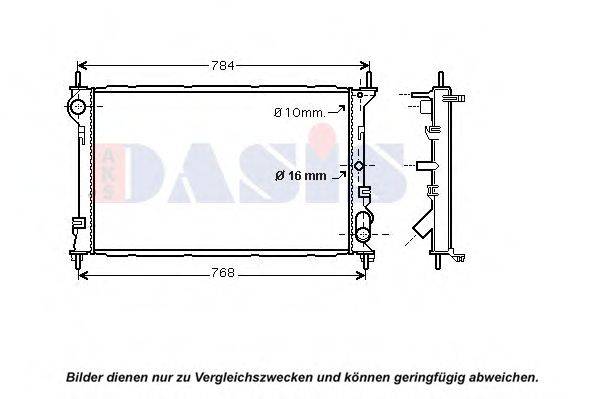 AKS DASIS FDA2411 Радіатор, охолодження двигуна