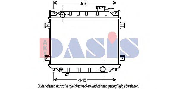 AKS DASIS 110020N Радіатор, охолодження двигуна