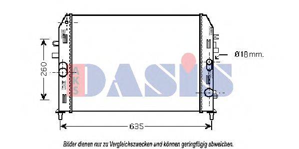AKS DASIS 0210071 Радіатор, охолодження двигуна