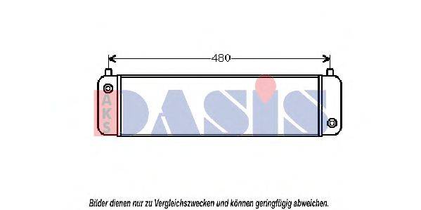 AKS DASIS 126150N масляний радіатор, моторне масло