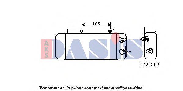 AKS DASIS 126160N масляний радіатор, моторне масло