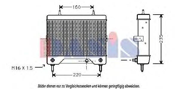 AKS DASIS 126220N масляний радіатор, моторне масло