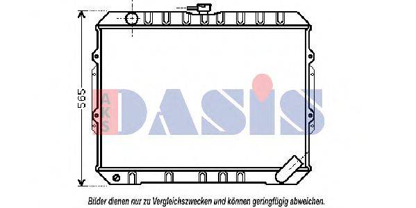 AKS DASIS 140086N Радіатор, охолодження двигуна